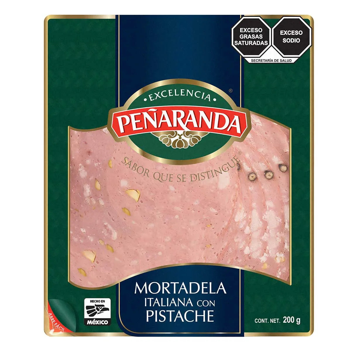 MORTADELA ITALIANA CON PISTACHE PEÑARANDA 200GR
