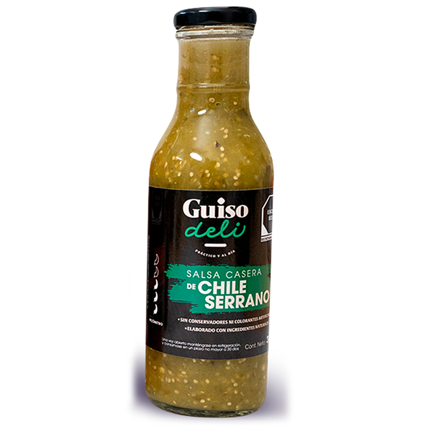 SALSA CASERA DE CHILE SERRANO 370ML