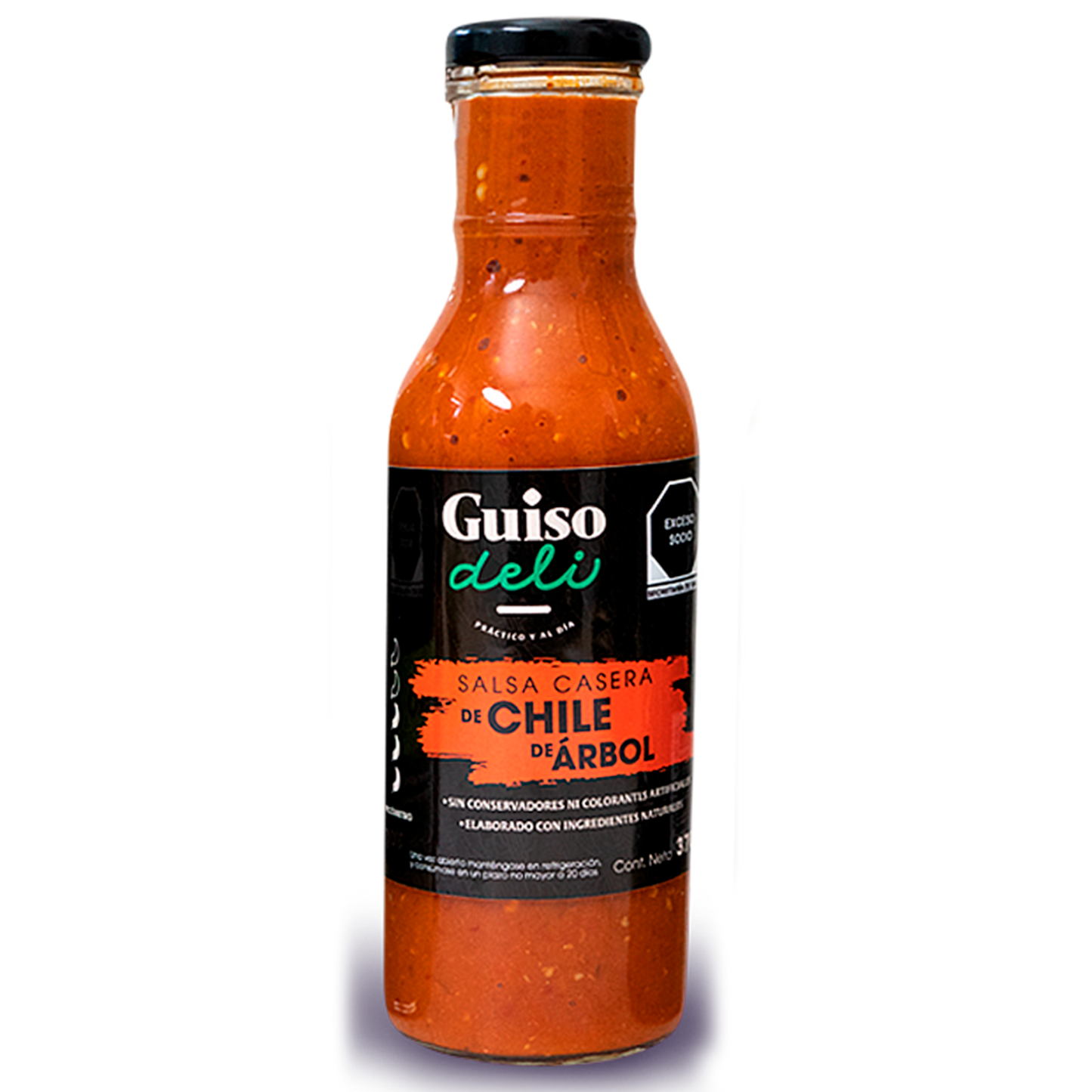 SALSA CASERA CHILE DE ÁRBOL 370ML
