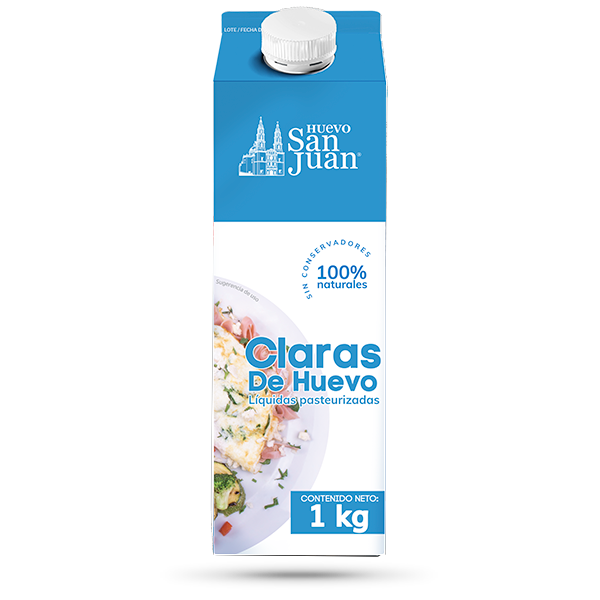 CLARAS DE HUEVO 1LT SAN JUAN