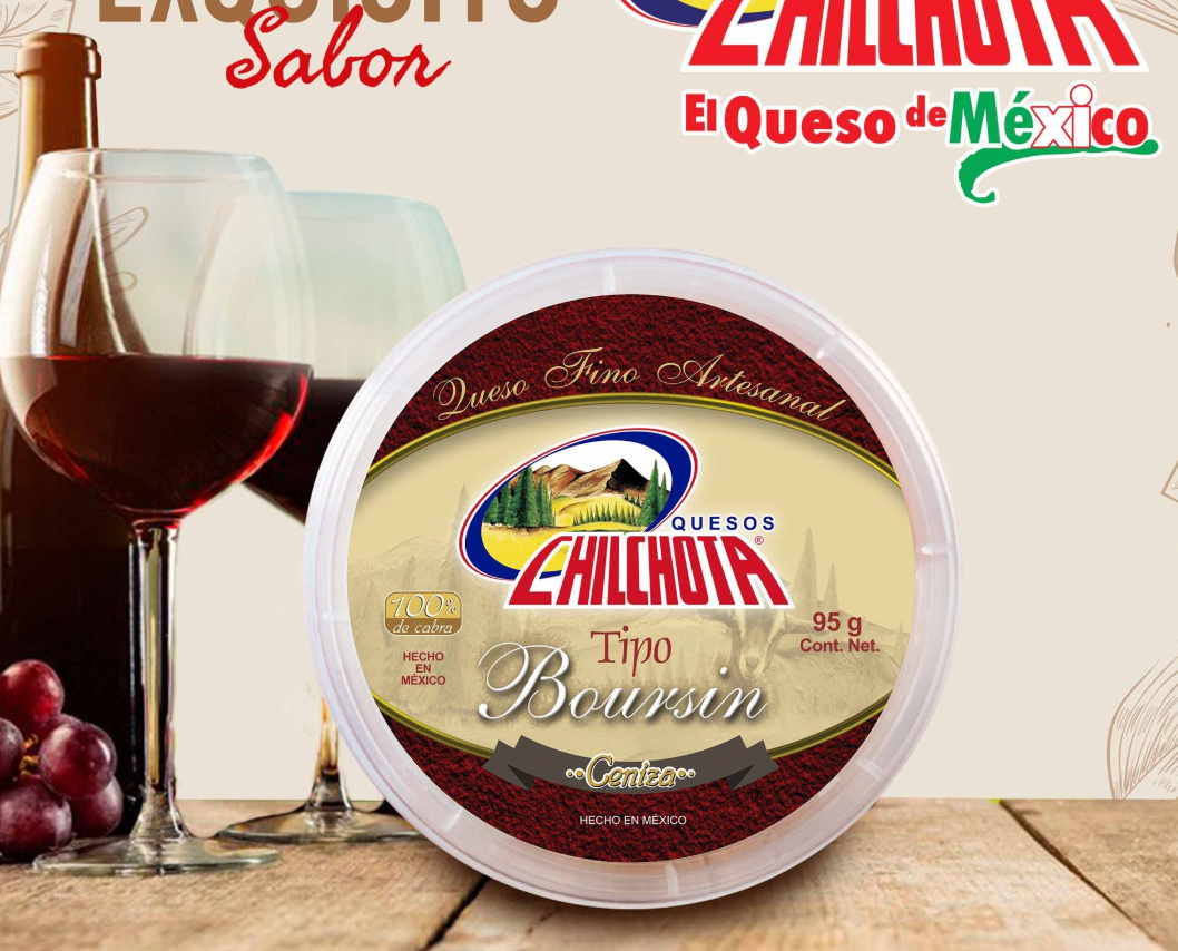 QUESO DE CABRA CENIZA FINO TIPO BOURSIN .95GRS