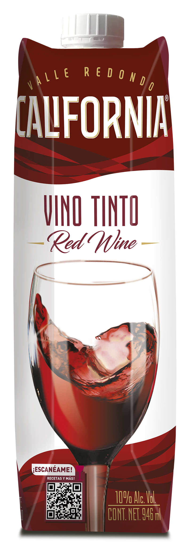 VINO TINTO CALIFORNIA TETRA PACK 946ML
