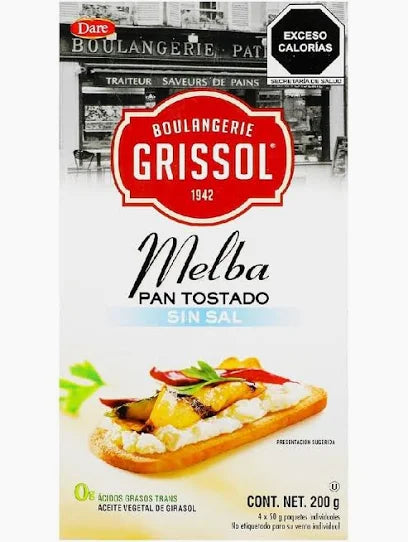 PAN MELBA DARE SIN SAL 200GRS