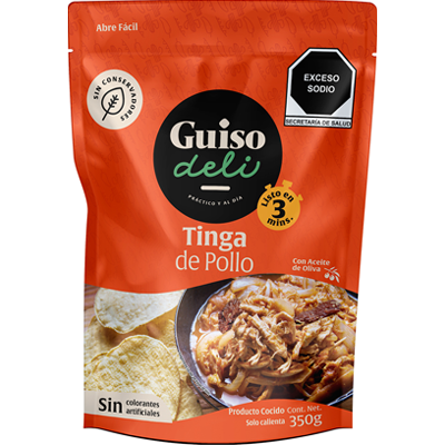 TINGA DE POLLO 350 GRS GUISO DELI