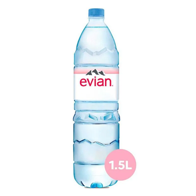 AGUA EVIAN 1.5L