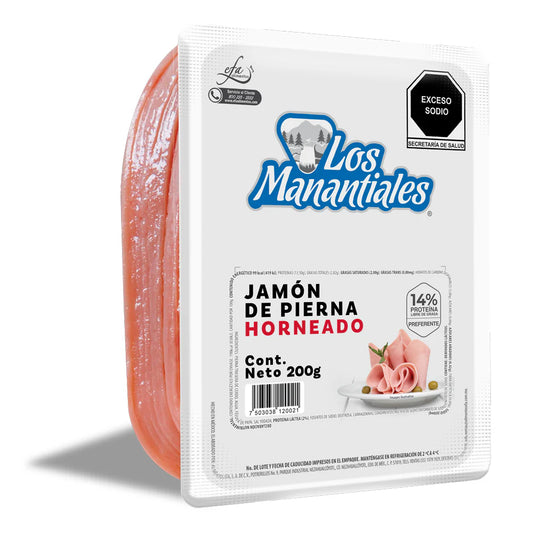 JAMON HORNEADO RECTANGULAR MANANTIALES 14%