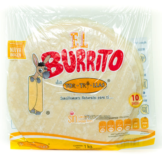 TORTILLAS BURRERAS EL BURRITO 1KG