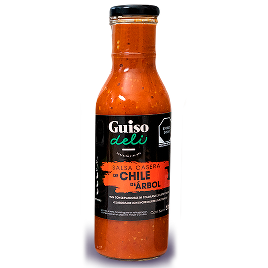 SALSA CASERA CHILE DE ÁRBOL 370ML