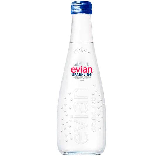 AGUA MINERAL EVIAN SPARKLING .330ML