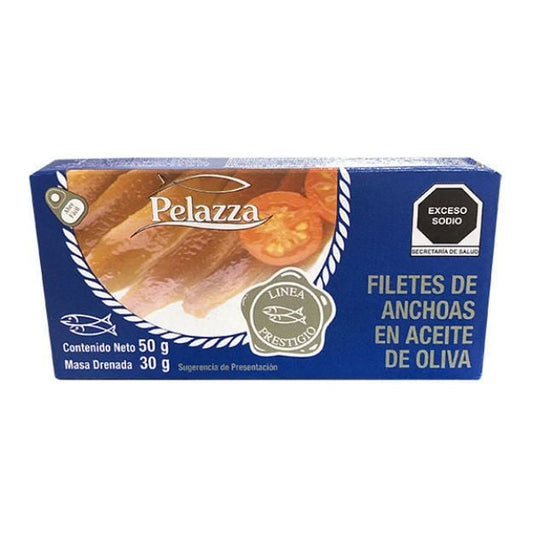 FILETES DE ANCHOAS EN ACEITE DE OLIVA 50GRS