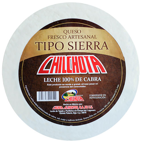 QUESO FRESCO ARTESANAL DE CABRA NATURAL 1K