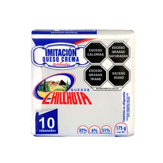 QUESO CREMA CHILCHOTA REBANADO PQT 10 PZS
