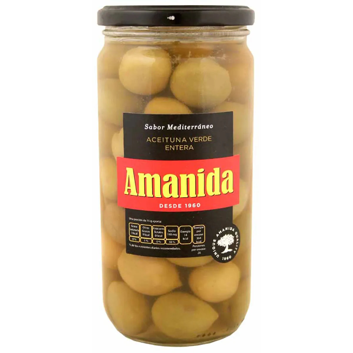 ACEITUNAS VERDES C/H AMANIDA .660GR