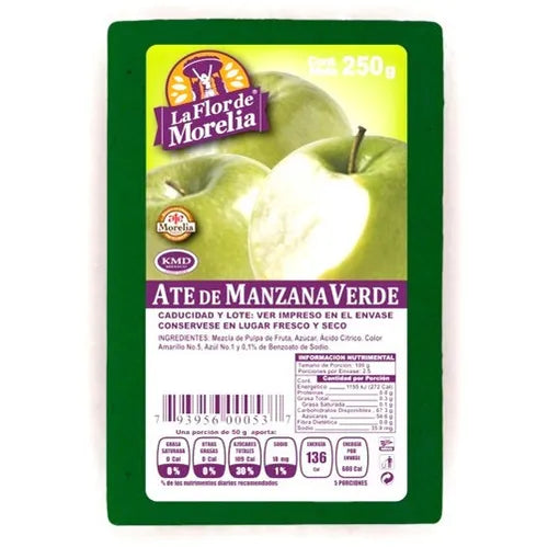 ATE DE MANZANA FLOR DE MORELIA  250GR
