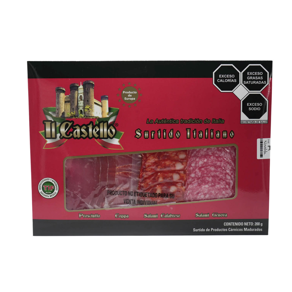SURTIDO EMBUTIDO ITALIA NAT. IL CASTELO .200GR