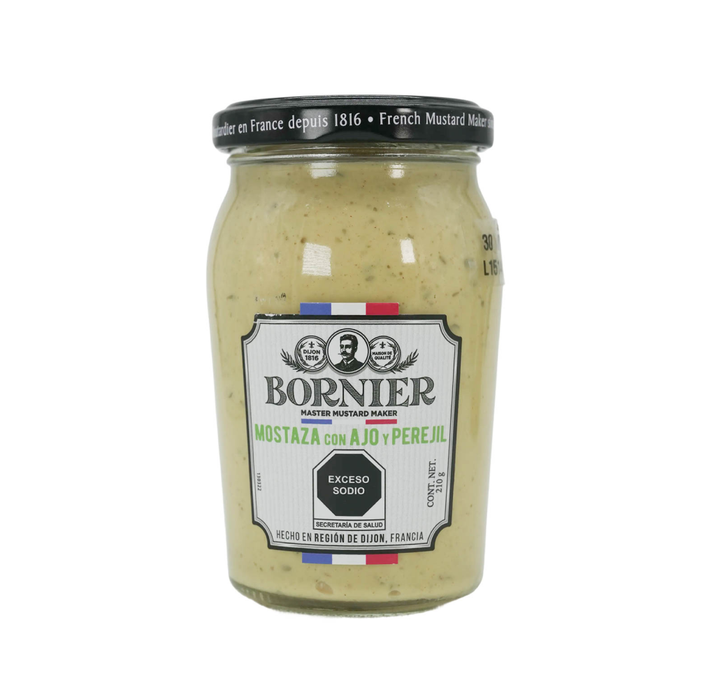 MOSTAZA AJO Y PEREJIL BORNIER .210GR