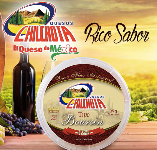 QUESO DE CABRA CON CHILE FINO TIPO BOURSIN .95GRS