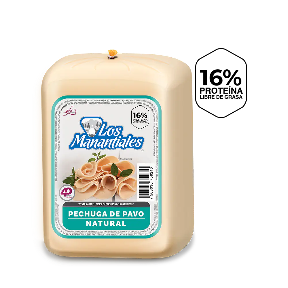 JAMON RECTANGULAR MANANTIALES .250GR