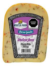 QUESO GOUDA FINAS HIERBAS CUÑA 250 GRS